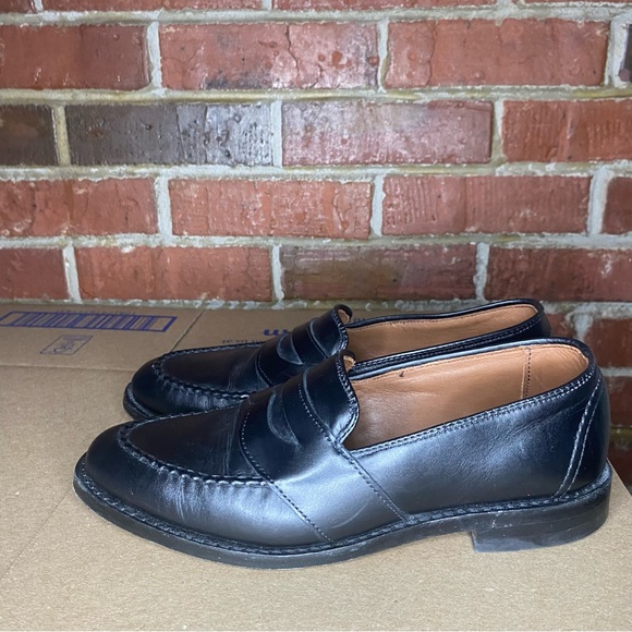 ALLEN EDMONDS Randolph Black Leather Sz 6 Mens Penny Loafers - Picture 6 of 12